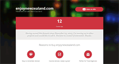 Desktop Screenshot of enjoynewzealand.com